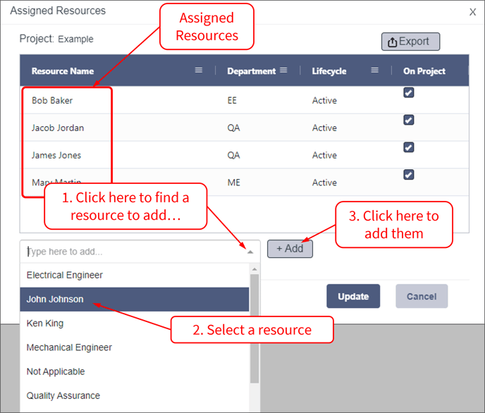 Admin - Projects - 3 - Assigning Resources