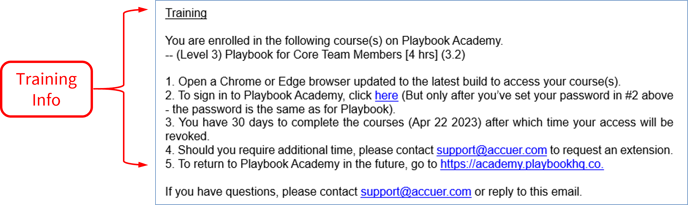 Admin - Resources and Users - 13 - Training Email