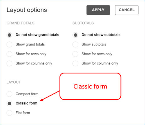 Apr 2023 - Reports dont auto-switch to Compact form
