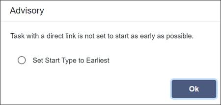 Dec 1, 2022 - Enhancements - 6 - Set Start Type to Earliest