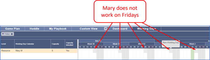 Jan 2024 - NWD - 4- Mary - Friday is a NWD in Working Days