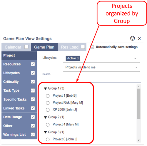 Jan 2024 - NWD Admin - 1b - Projects organized by Group
