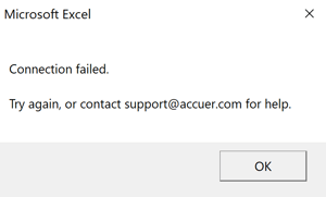 login unsuccessful screen